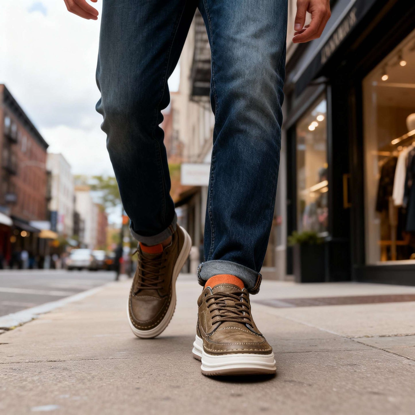 Robert Johnson Leather Sneakers